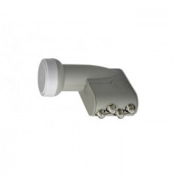Digiquest LNB 402 Quad convertitori abbassatore di frequenza Low Noise Block (LNB) 10,7 - 12,75 GHz Grigio, Bianco