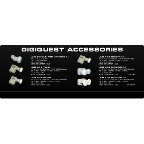 Digiquest LNB 402 Quad convertitori abbassatore...