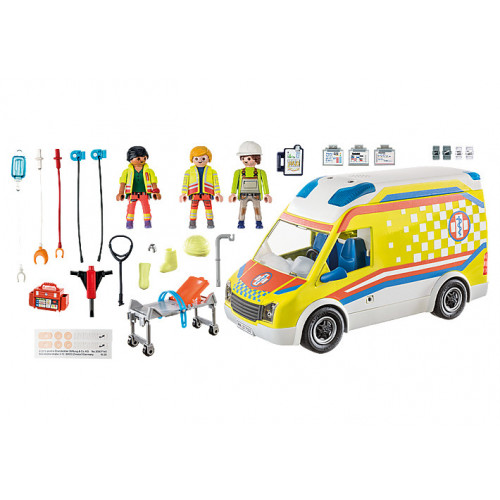 Playmobil City Life Rettungswagen mit Licht &...