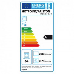 Hotpoint FA2 540 P BL HA 66 L 3300 W A Nero