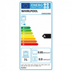 Whirlpool OMR35HR0B 71 L A Nero
