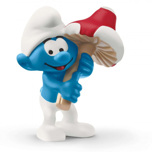 schleich The Smurfs Smurf with good luck charm