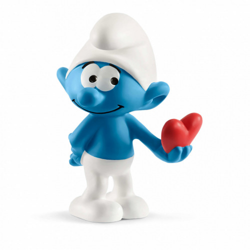 schleich The Smurfs Smurf with heart