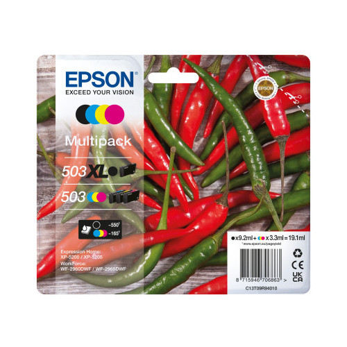Epson 503 XL cartuccia d'inchiostro 4 pz...