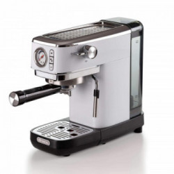 Ariete 1381 Macchina da caffè con manometro, compatibile con caffè in polvere e cialde ESE, 1300 W, Capacità 1,1 L, 15 bar
