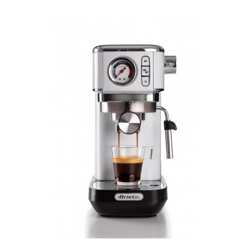 Ariete 1381 Macchina da caffè con manometro, compatibile con caffè in polvere  e cialde ESE, 1300 W, Capacità 1,1 L, 15 bar