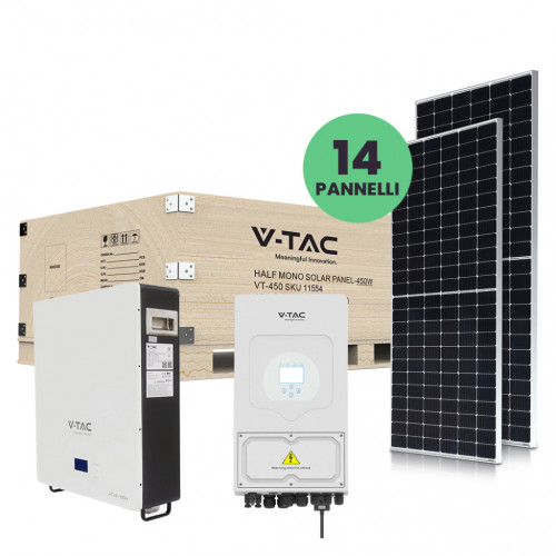 KIT Fotovoltaico 6kW con Batteria di Accumulo...