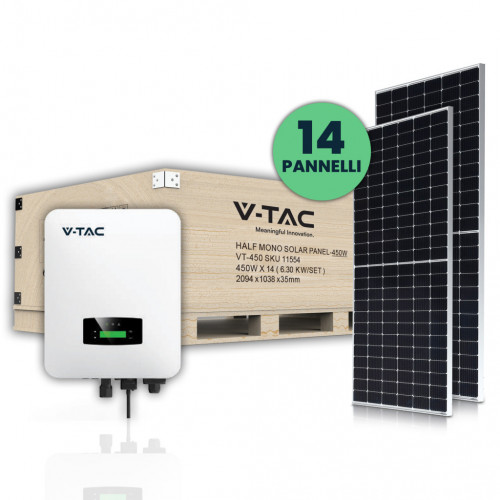 KIT Fotovoltaico 6kW con 14 Pannelli Solari...