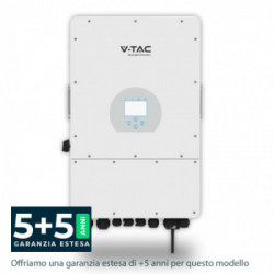 Inverter Fotovoltaico Deye Trifase Ibrido On-Grid/Off-Grid 12kW con Schermo LCD Touch a Colori e Smart Meter Integrato inclusi