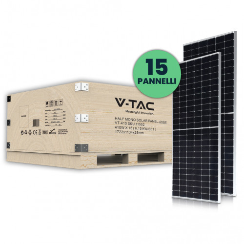 Set 6kW (6.15 kW) con 15 Pannelli Solari...