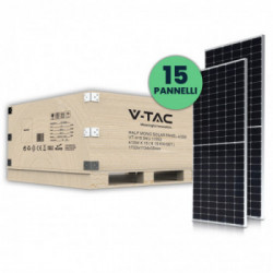 Set 6kW (6.15 kW) con 15 Pannelli Solari Fotovoltaici Monocristallini 410W 1722*1134*35mm (SKU 11518)