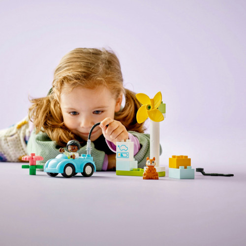 LEGO DUPLO Turbina eolica e auto elettrica