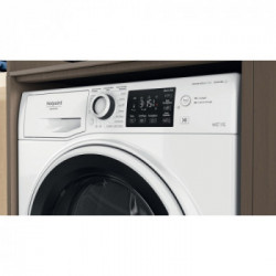 Hotpoint NDB 10736 WA IT lavasciuga Libera installazione Caricamento frontale Bianco D
