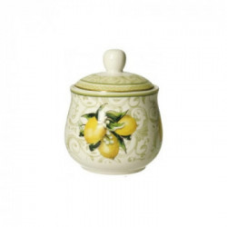Zuccheriera Brandani 52759 LIMONI con coperchio Verde e Giallo
