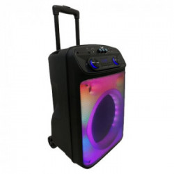 NEW_MAJESTIC PARTY SPEAKER FLAME T55 TWS, batt. ricaricabile, 40W rms, Bluetooth, effetti luci