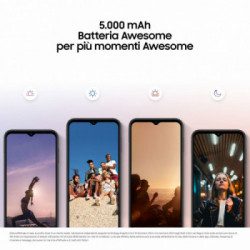 Samsung Galaxy A14 Display LCD FHD+ 6.6", Android 13, 4GB RAM, 64GB, Doppia SIM, Batteria 5.000 mAh, Silver