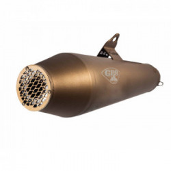 Scarico GPR Yamaha Tt 600 R 1998/04 - Tt 600 E Silenziatore Omologato senza Raccordo Ultracone Bronze Cafè Racer
