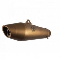 Scarico GPR Yamaha Tt 600 R 1998/04 - Tt 600 E Silenziatore Omologato senza Raccordo Vintavoge Bronze Cafè Racer