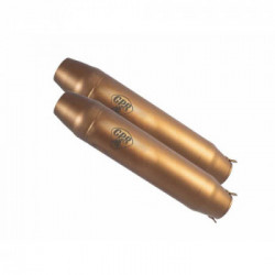 Scarico GPR Moto Guzzi V11 Sport/V11 Le Mans 1998/2006 Coppia di silenziatori Omologati senza Raccordo Deeptone Bronze Cafè