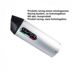 Scarico GPR Tuning Furore alluminio L.310mm 90 X 120mm Silenziatore Racing con dbkiller Furore alluminio