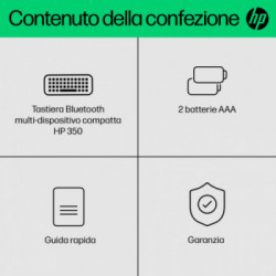 HP Tastiera Bluetooth multi-dispositivo compatta 350