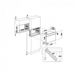 Whirlpool MBNA920X Da incasso Microonde con grill 22 L 750 W Acciaio inossidabile