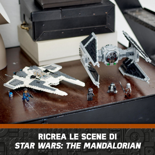 LEGO Fang Fighter mandaloriano vs TIE Interceptor