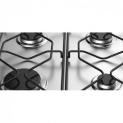 Indesit PAA 642 IX/I WE1 Acciaio inossidabile Da incasso 58 cm Gas 4 Fornello(i)