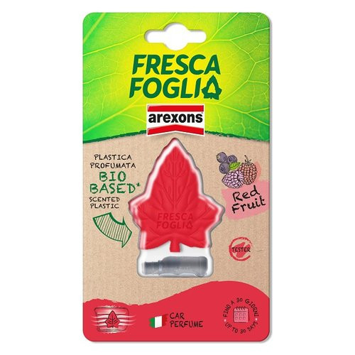 Profumatore auto Arexons 1850 FRESCA FOGLIA Rosso