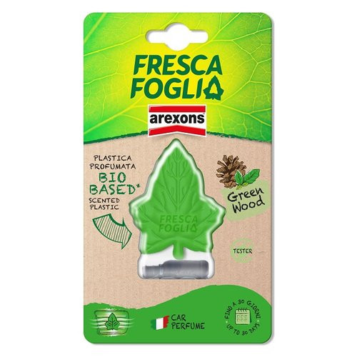 Profumatore auto Arexons 1878 FRESCA FOGLIA Verde