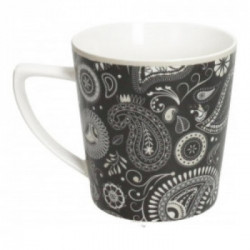 Tazza mug Brandani 52837 SHANTI Nero decorato