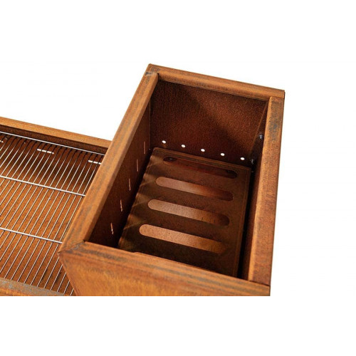 Clementi Barbecue a Legna Superflipper Corten