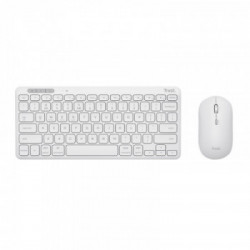 Trust Lyra tastiera Mouse incluso RF senza fili + Bluetooth QWERTY Italiano Bianco