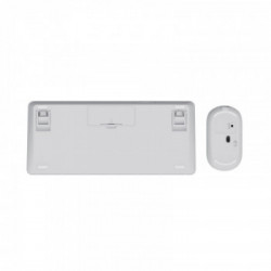 Trust Lyra tastiera Mouse incluso RF senza fili + Bluetooth QWERTY Italiano Bianco