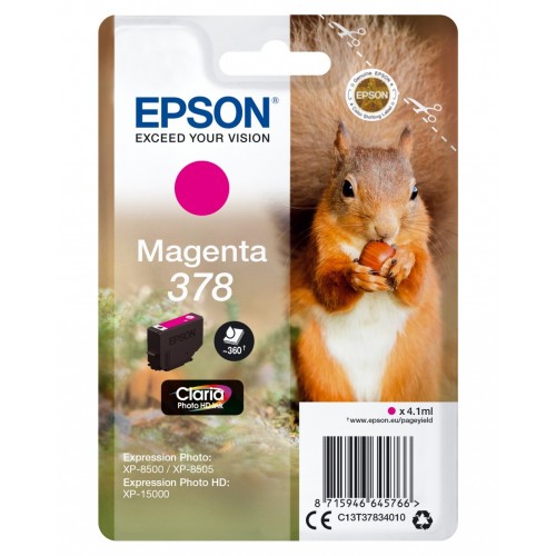 Epson Squirrel Singlepack Magenta 378...