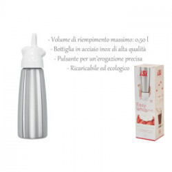 SIPHONE PANNA LT.0,5 EASY WHIP INOX   1560