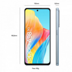 OPPO A98 5G Smartphone, AI Tripla fotocamera 64+2+2MP, Selfie 32MP, Display 6.72” 120HZ LDC FHD+, 5000mAh, RAM 8(Esp