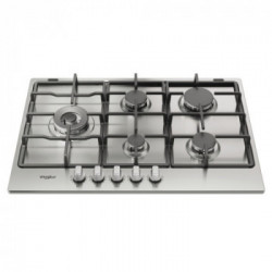 Whirlpool TGML 761 IX R Acciaio inossidabile Da incasso 73 cm Gas 5 Fornello(i)