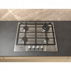 Whirlpool TGML 661 IX R Acciaio inossidabile Da incasso 58 cm Gas 4 Fornello(i)