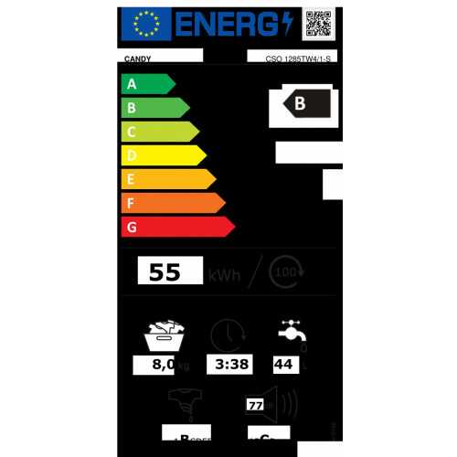 Candy Smart Pro CSO 1285TW4/1-S lavatrice...