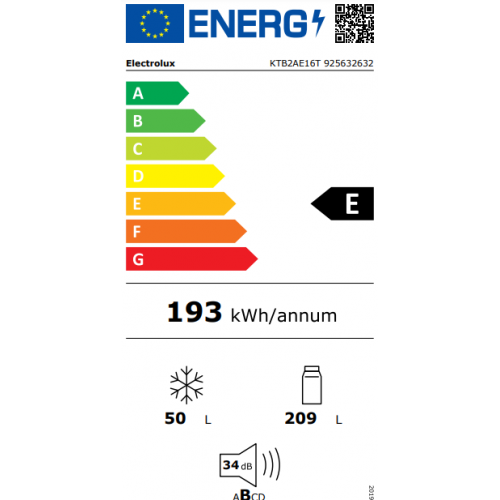- OUTLET - Electrolux KTB2AE16T - Frigorifero...