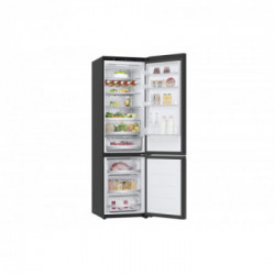 LG GBB72BM9DQ Frigorifero combinato, Classe D, 387L, Wi-Fi, Wine Rack, Porta in vetro,Nero