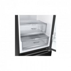 LG GBB72BM9DQ Frigorifero combinato, Classe D, 387L, Wi-Fi, Wine Rack, Porta in vetro,Nero