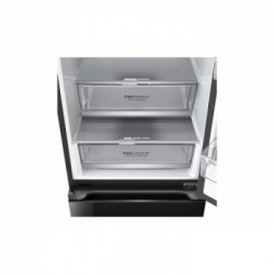 LG GBB72BM9DQ Frigorifero combinato, Classe D, 387L, Wi-Fi, Wine Rack, Porta in vetro,Nero