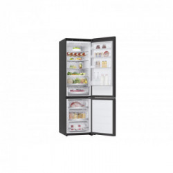LG GBB72BM9DQ Frigorifero combinato, Classe D, 387L, Wi-Fi, Wine Rack, Porta in vetro,Nero
