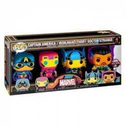 Personaggio collezione Funko Pop! Heroes MARVEL Black Light 4 Pack Col