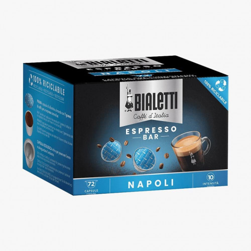 Bialetti Napoli Capsule caffè Tostatura scura...