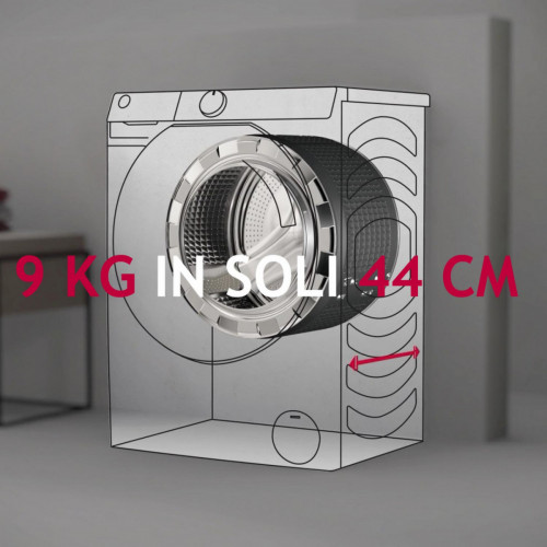 Hoover H-WASH 700 H7W449AMBC-S lavatrice...