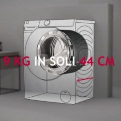 Hoover H-WASH 700 H7W449AMBC-S lavatrice Caricamento frontale 9 kg 1400 Giri/min A Bianco