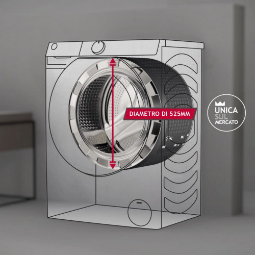 Hoover H-WASH 700 H7W449AMBC-S lavatrice...